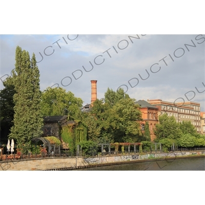 Old Factory Building on a Bank of the River Spree in Berlin