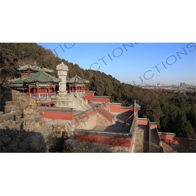 Revolving Archives (Zhuanlun Zang) and Emperor Qianlong's Stele in the Summer Palace in Beijing