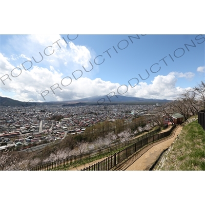 Fujiyoshida and Mount Fuji