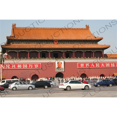 Gate of Heavenly Peace (Tiananmen) on the North Side of Tiananmen Square in Beijing