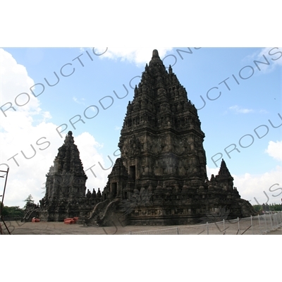 Buildings at Prambanan Temple Compound near Yogyakarta