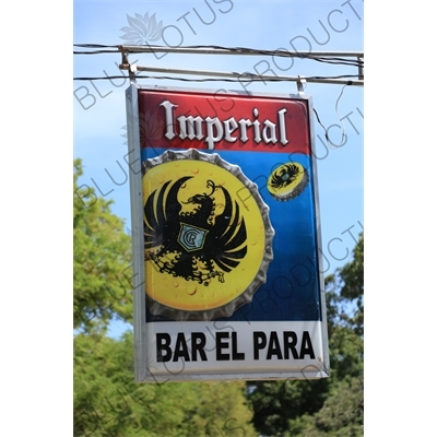 Sign Advertising 'Imperial Beer' in a Small Village in Nosara