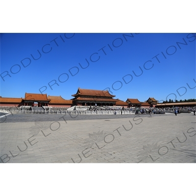 Gate of Supreme Harmony (Taihe Men) and the Inner Golden Water Bridge (Nei Jinshui Qiao) in the Forbidden City in Beijing