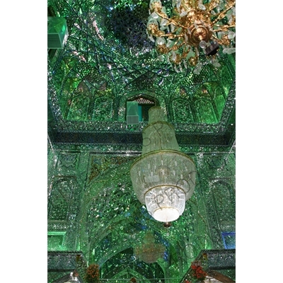 Ceiling of the Shah Cheragh Mosque in Shiraz