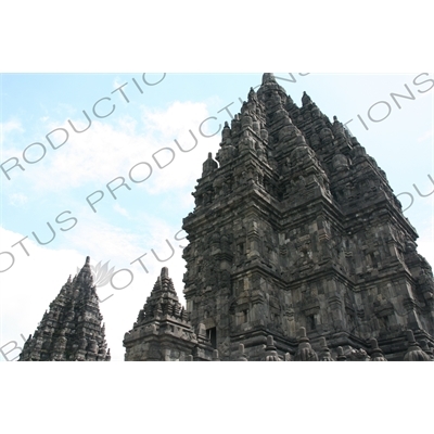 Buildings at Prambanan Temple Compound near Yogyakarta