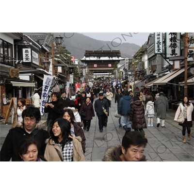 Nakamise Temple Approach of Zenko-ji in Nagano