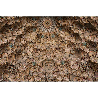 Ceiling of an Arch in the Nasir al-Mulk Mosque in Shiraz