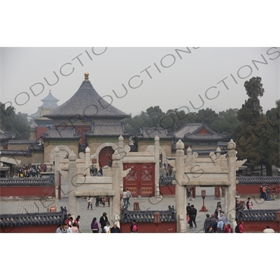 Main Buildings in the Temple of Heaven (Tiantan) in Beijing