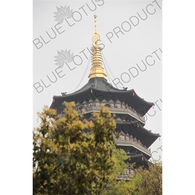 Leifeng Pagoda (Leifeng Ta) on West Lake (Xihu) in Hangzhou