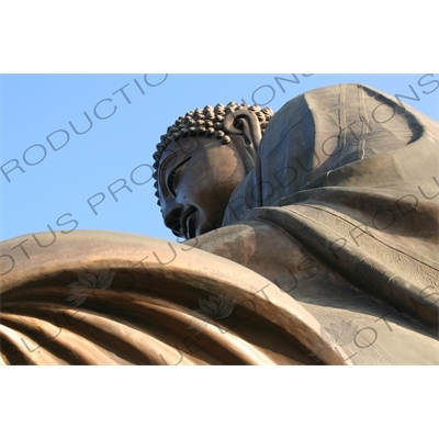 Big Buddha (Tiantan Da Fo) Statue on Lantau in Hong Kong