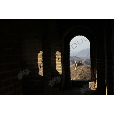 Black Building/Tower (Heilouzi) on the Jinshanling Section of the Great Wall of China