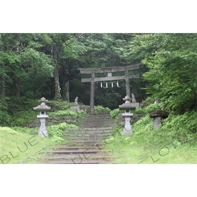 Torii on the Yoshida Trail to Mount Fuji