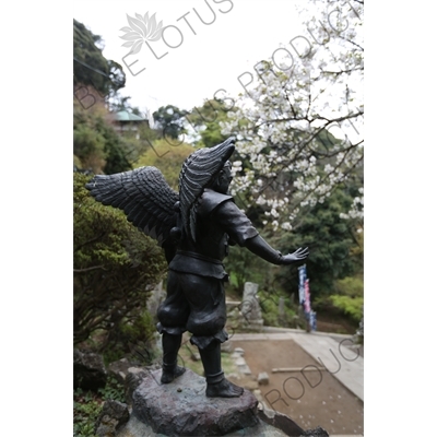 Karasu-tengu Statue near Kencho-ji in Kamakura