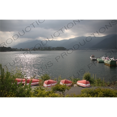 Lake Kawaguchi near Mount Fuji