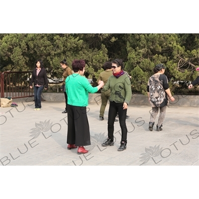 Dance Class near the North Gate of the Temple of Heaven (Tiantan) in Beijing