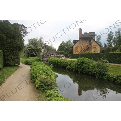 Queen's Hamlet (Hameau de la Reine) in the Gardens of Versailles at the Palace of Versailles (Château de Versailles) in Versailles