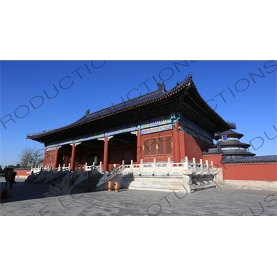 Gate of Prayer for Good Harvests (Qi Nian Men) and the Hall of Prayer for Good Harvests (Qi Nian Dian) in the Temple of Heaven (Tiantan) in Beijing