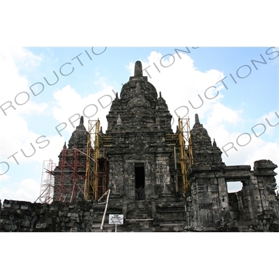 Buildings at Prambanan Temple Compound near Yogyakarta