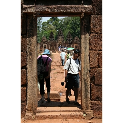 Eastern Entrance to Banyeay Srei in Angkor