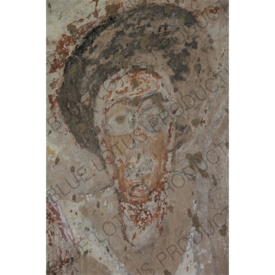 Fresco of a Priest on a Church next to Lake Tana