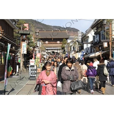 Nakamise Temple Approach of Zenko-ji in Nagano