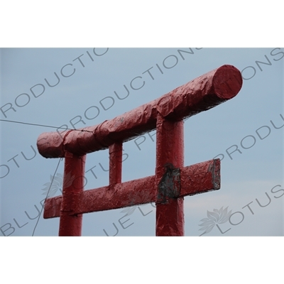 Torii on the Yoshida Trail on Mount Fuji