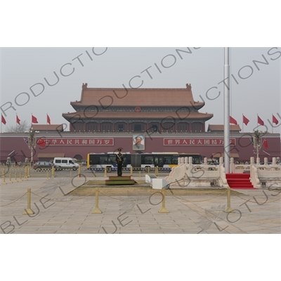 Gate of Heavenly Peace (Tiananmen) on the North Side of Tiananmen Square in Beijing