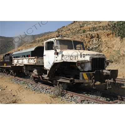 Fiat Truck Converted for use on Rails on the Asmara to Massawa Railway