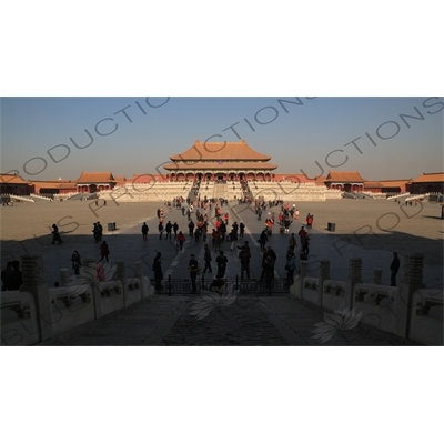 Square of Supreme Harmony (Taihedian Guangchang) and Hall of Supreme Harmony (Taihe Dian) in the Forbidden City in Beijing