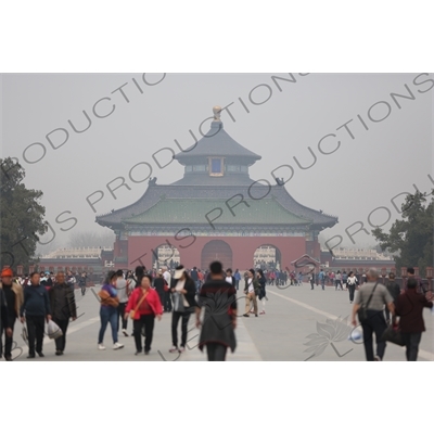 Gate of Prayer for Good Harvests (Qi Nian Men) and the Hall of Prayer for Good Harvests (Qi Nian Dian) in the Temple of Heaven (Tiantan) in Beijing