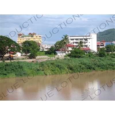 Buildings along a Bank of the Mekong River