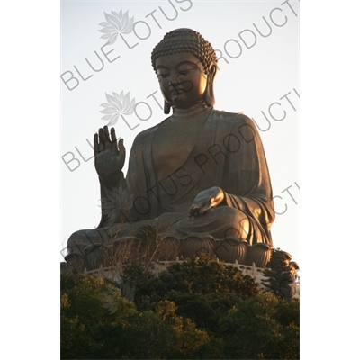 Big Buddha (Tiantan Da Fo) Statue on Lantau in Hong Kong