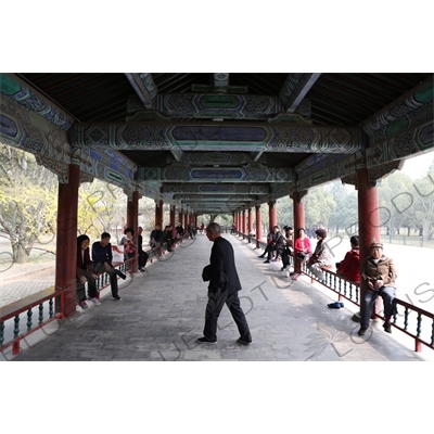 Long Corridor (Chang Lang) in the Temple of Heaven (Tiantan) in Beijing