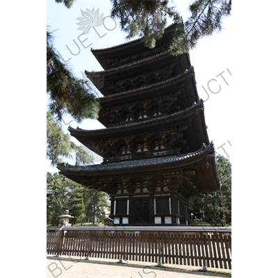 Goju-no-to (Five Storied Pagoda) at Himuro Jinja in Nara