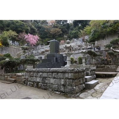 Japanese Cemetery Plots in Engaku-ji in Kamakura