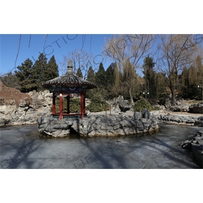 Pavilion in the Southwest Waterscape Area in Ritan Park in Beijing