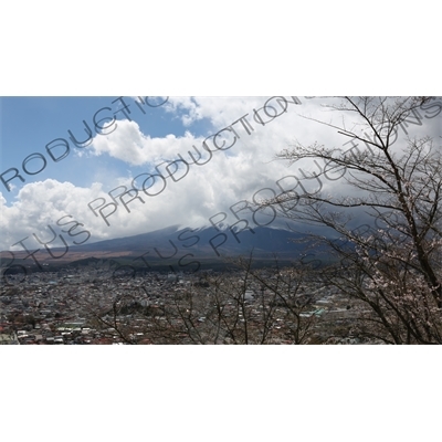 Fujiyoshida and Mount Fuji