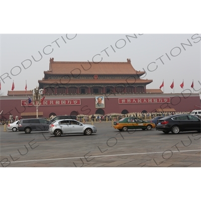 Gate of Heavenly Peace (Tiananmen) on the North Side of Tiananmen Square in Beijing