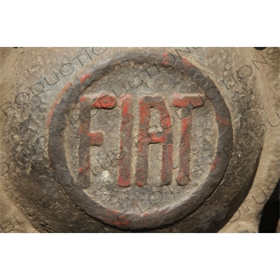 'Fiat' Insignia on an Old Fiat Truck Converted for use on Rails on the Asmara to Massawa Railway