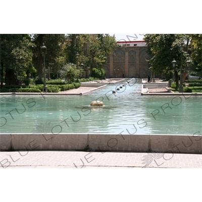 Fountains at the Golestan Palace in Tehran