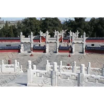 Southern Gate of the Circular Mound Altar (Yuanqiu Tan) in the Temple of Heaven (Tiantan) in Beijing