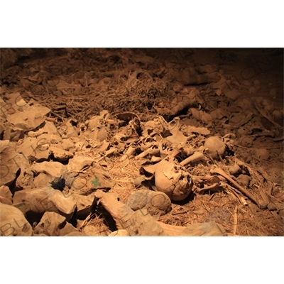 Human Bones in the Cave behind Yimrhane Kirstos Church