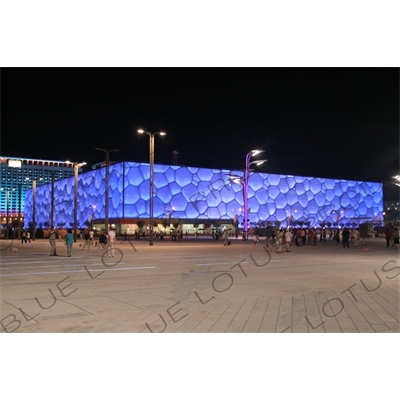 Beijing National Aquatics Centre/Water Cube (Guojia Youyong Zhongxin/Shuili Fang) in the Olympic Park in Beijing