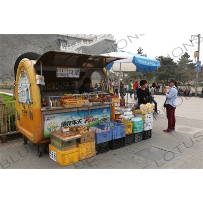 Breakfast Stall in front of Qianmen/Zhengyangmen Gatehouse in Beijing