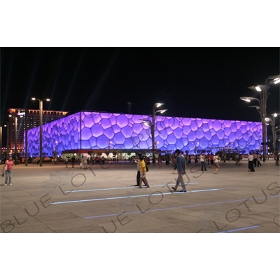 Beijing National Aquatics Centre/Water Cube (Guojia Youyong Zhongxin/Shuili Fang) in the Olympic Park in Beijing