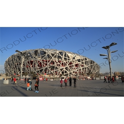 Bird's Nest/National Stadium (Niaochao/Guojia Tiyuchang) in the Olympic Park in Beijing