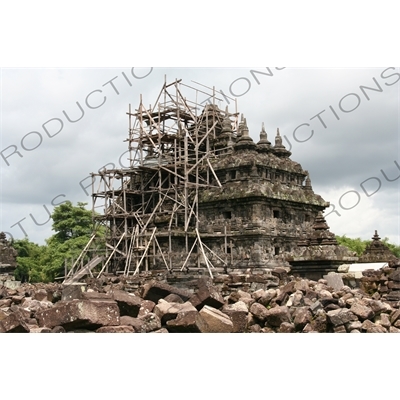 Building at Prambanan Temple Compound near Yogyakarta