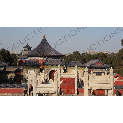 Temple of Heaven Looking Back from the Circular Mound Altar (Yuan Qiu) in Beijing