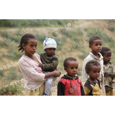 Children along the Track of the Asmara to Massawa Railway Line