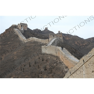 Four Eye/Hole Building/Tower (Si Yan Lou) and the Henggou Building/Tower (Henggou Lou) on the Jinshanling section of the Great Wall of China